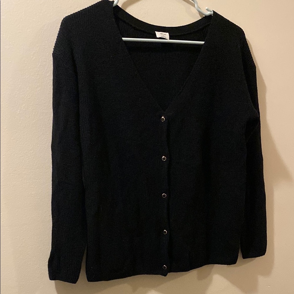 Wilfred Aritzia Black Button-Up Women's cardigan- XS - wool/cotton blend